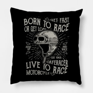 Born To Race Pillow