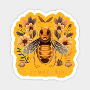 Bee Kind, Bee Happy Magnet