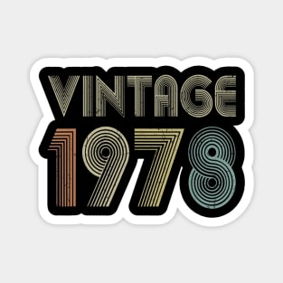 42nd Birthday Gift Vintage 1978 Classic Men Women 42 Years Magnet