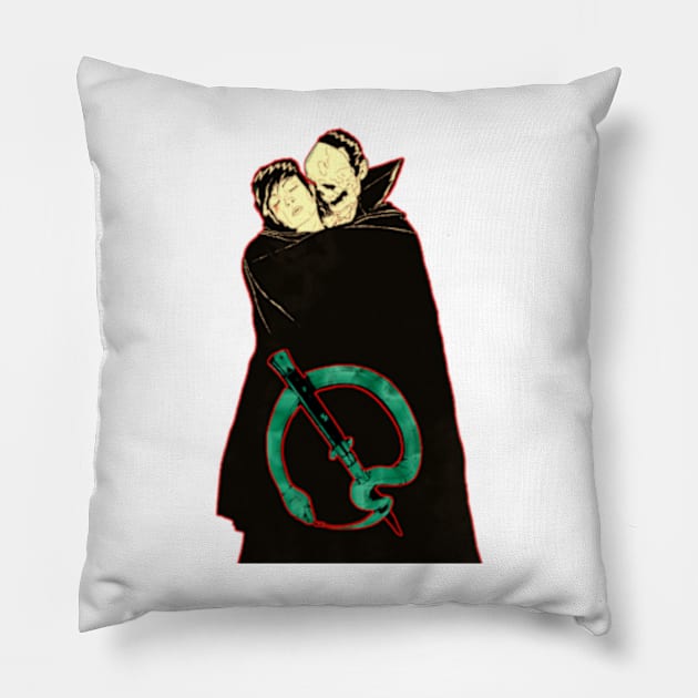 Vampire original snake qotsa Pillow by Gilangdiska