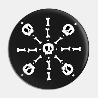 Granny Square Skulls Pin