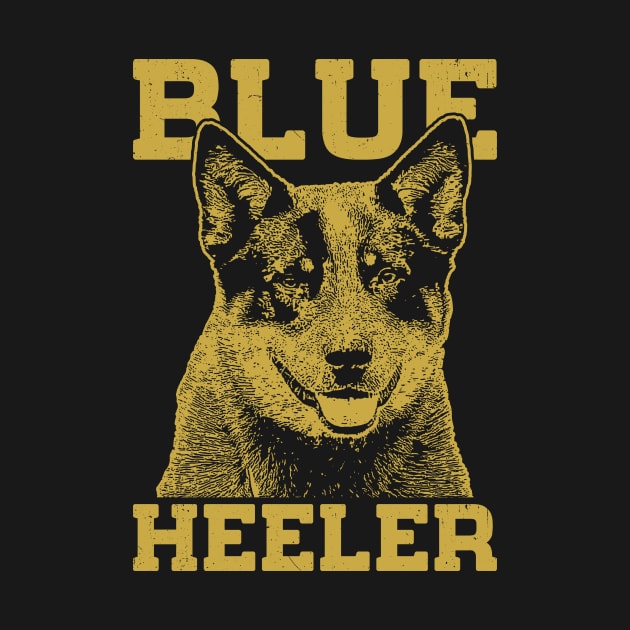 Blue heeler cattle dog by dkdesign96