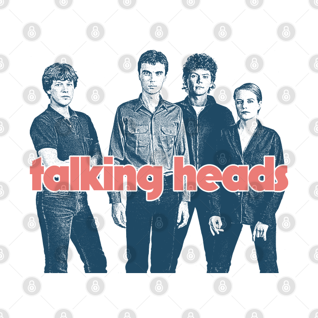Talking Heads // Retro Style Fan Art Design Talking Heads Pin