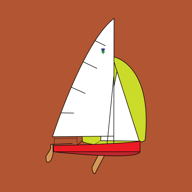 Thistle Sailboat by CHBB