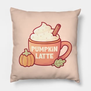 Pumpkin Spice Latte Autumn Season Pillow