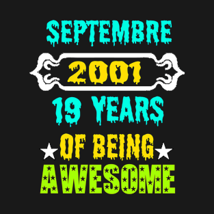 September 2002 19 years of being awesome T-Shirt