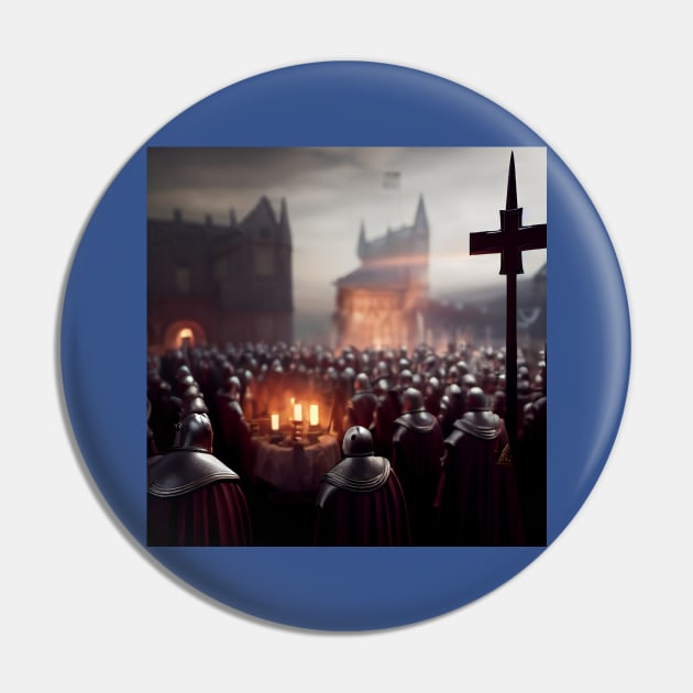 Knights Templar in The Holy Land Pin by Grassroots Green