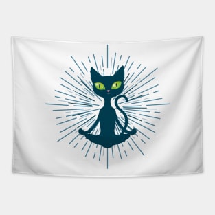 Zen Cat Tapestry