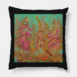 Fun with Foxgloves Pillow