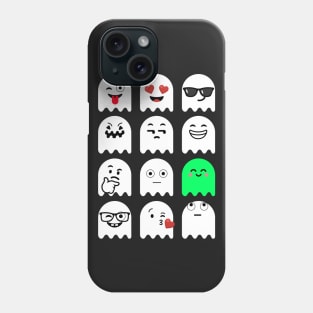 Emoji Faces Ghost White Phone Case