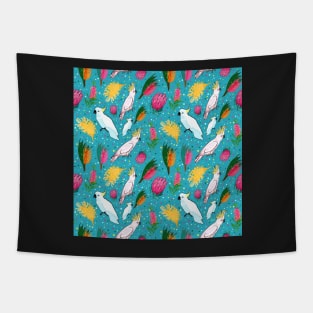 Australian Native Birds and Flowers Tapestry