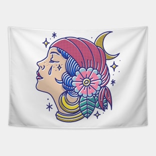 Cry girl Tapestry