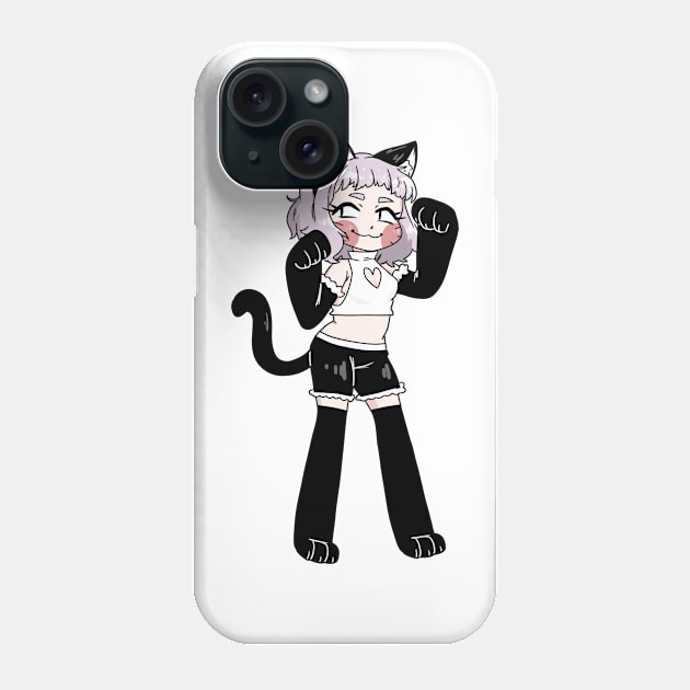 Cat Girl Phone Case by miooaoyamyam