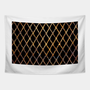 Rusty Corrugated Mesh Tapestry