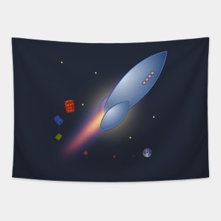 Packed My Bags for Outer Space Tapestry