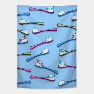 Toothbrushes Tapestry