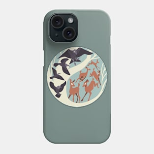 Deer & Crow (Winter) Phone Case