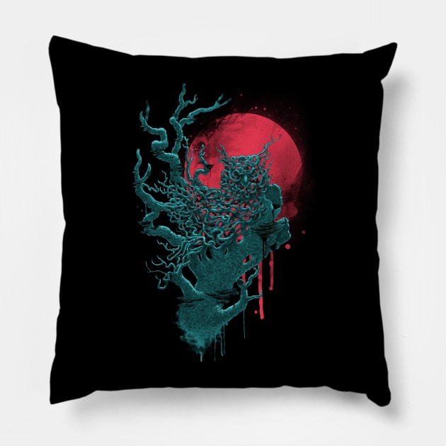 Night Shift Pillow by angrymonk