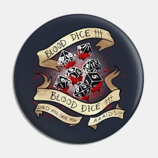 BLOOD DICE Pin