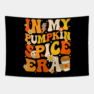 In My Pumpkin Spice Era Retro Happy Fall Autumn Thanksgiving Tapestry