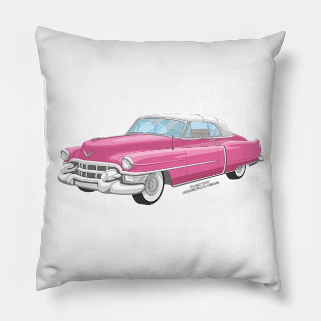 Vintage Classic Car Garage Hot Rod Novelty Gift Pillow by Airbrush World