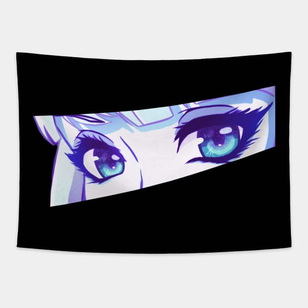 Anime Eyes (blue) Tapestry by Leo