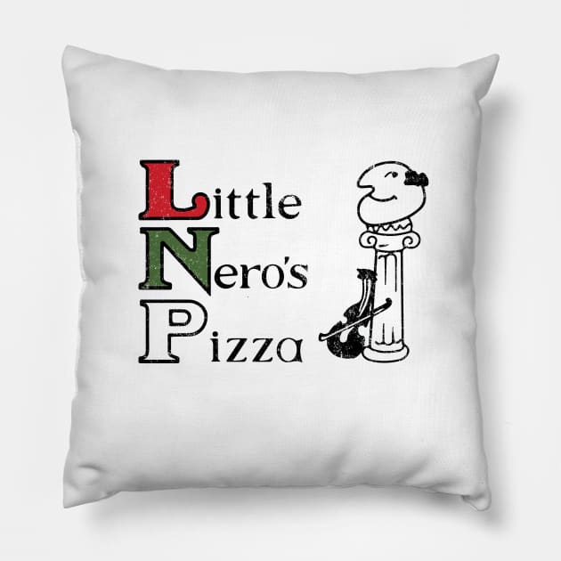 Little Nero's Pizza - Home Alone vintage logo Pillow by BodinStreet