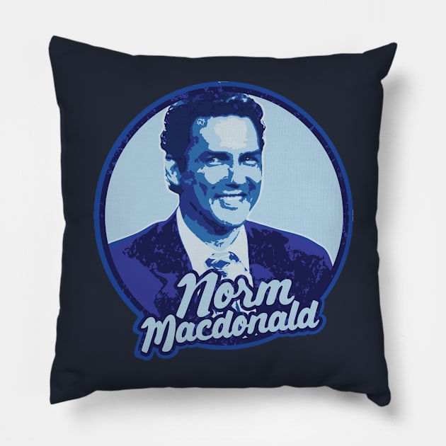 Norm MacDonald Vintage Fan Art Pillow by Trendsdk