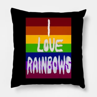 I love Rainbows Pillow