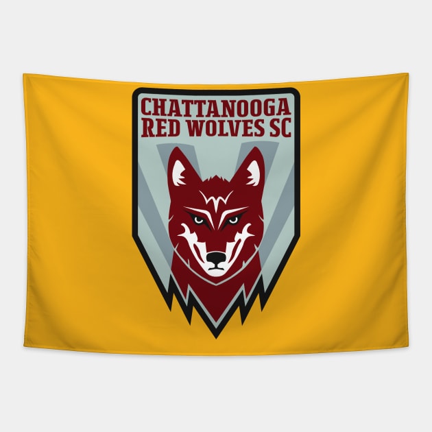 Chattanooga Red Wolves SC Tapestry by MALURUH