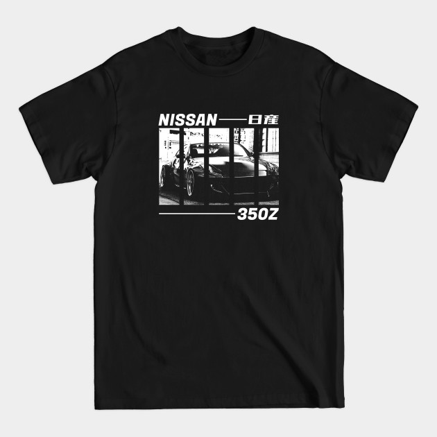 Disover NISSAN 350Z Black 'N White 3 (Black Version) - Jdm - T-Shirt