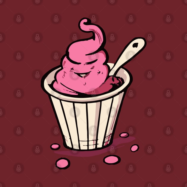 Raspberry Sorbet Scoop by KifLeeDesigns