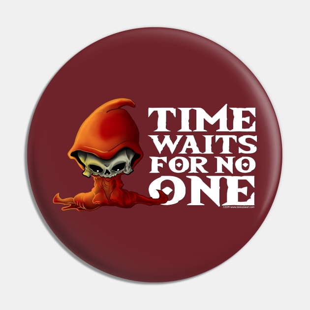 Time Waits For No One Chibi Grim Reaper Alternate Pin by steviezee