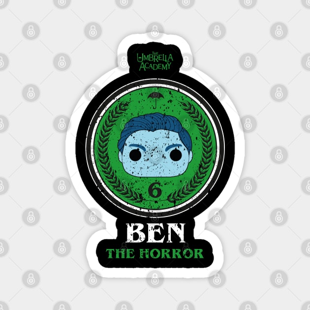 UMBRELLA ACADEMY 2: BEN THE HORROR (GRUNGE STYLE) Magnet by FunGangStore