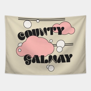 County Galway - Original Retro Styled Design Tapestry