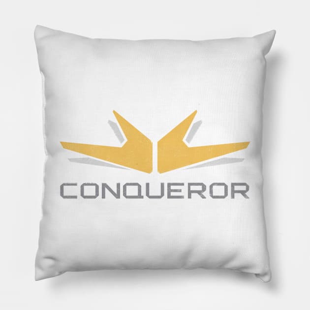 Redout - Conqueror Logo Pillow by 34bigthings