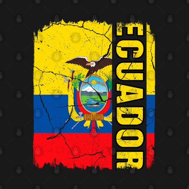 Vintage Ecuadorian Flag Ecuador Pride Roots Heritage by snnt