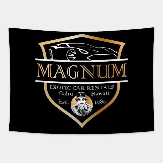 Magnum Exotic Car Rental Tapestry by Alema Art