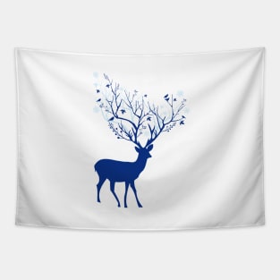 Blue deer Tapestry