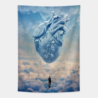 Blue Heart Tapestry