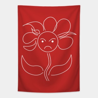 Angry Flower Tapestry