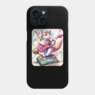 Funny Cat Playing Guitar - Love Cats Phone Case