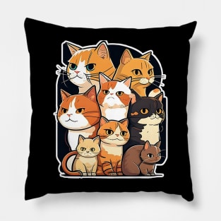 Funny Cats - I Need All These Cats Cat Owner Cats Pillow