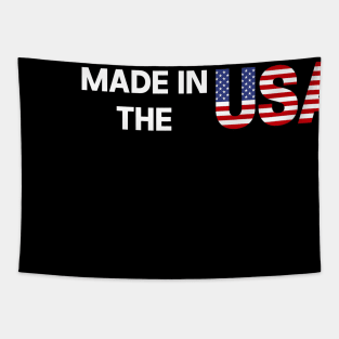 Made in the USA - Retro Patriotic American Flag USA Tapestry