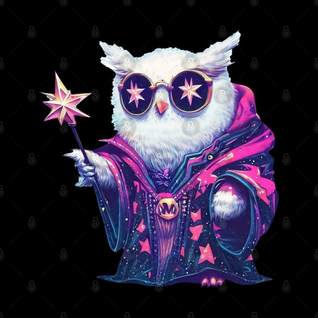 Fantasy owl wizard by TomFrontierArt