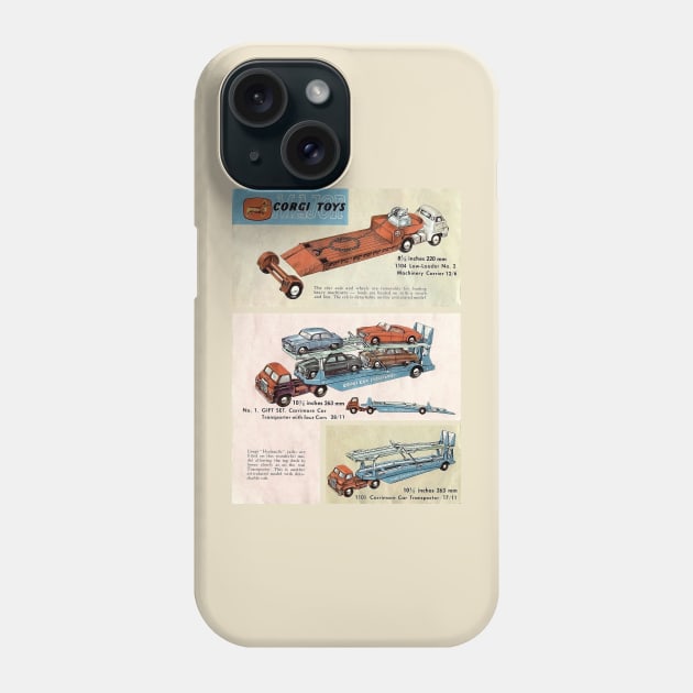 Vintage Corgi Car Transporter 1963 Phone Case by Blueasri