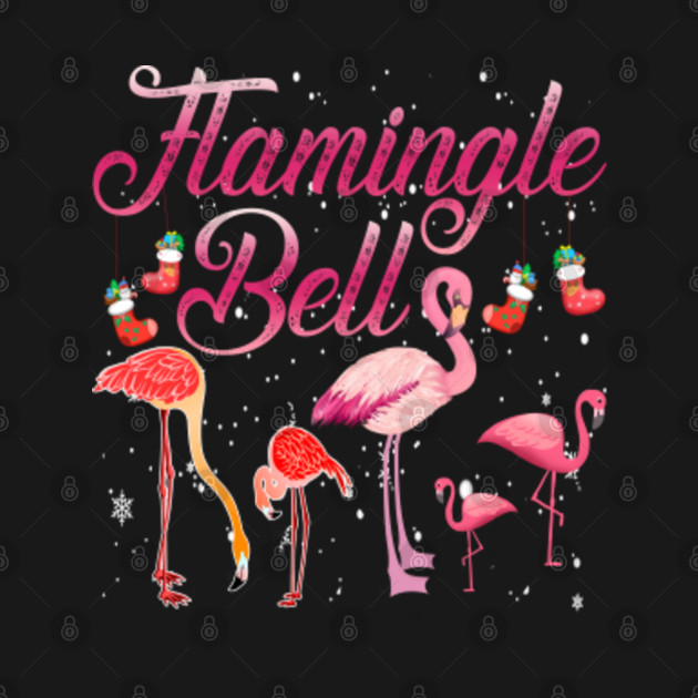 Discover flamingo christmas flamingle bell - Flamingo Christmas - T-Shirt