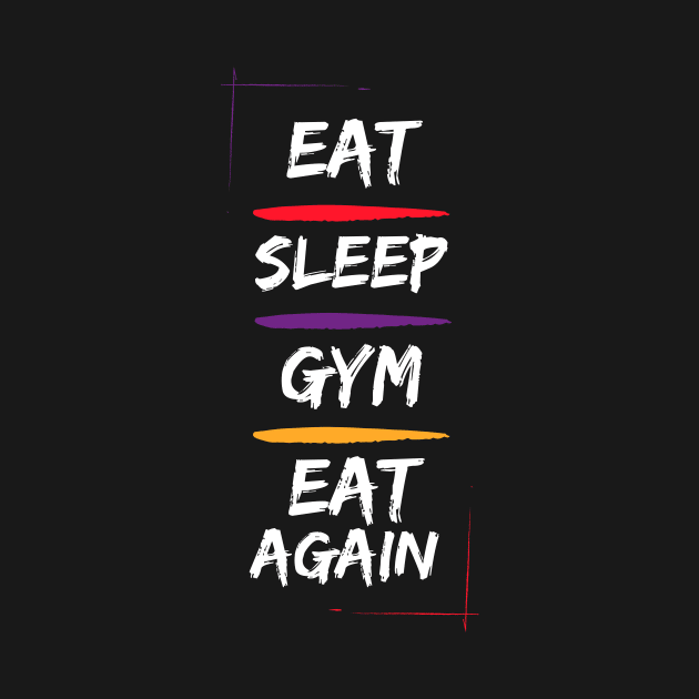 Eat Sleep Gym Eat again by Denzuss