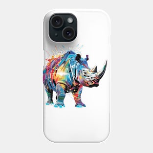 Rhinoceros Animal Freedom World Wildlife Wonder Abstract Phone Case