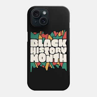 Black History Month Word Art Phone Case